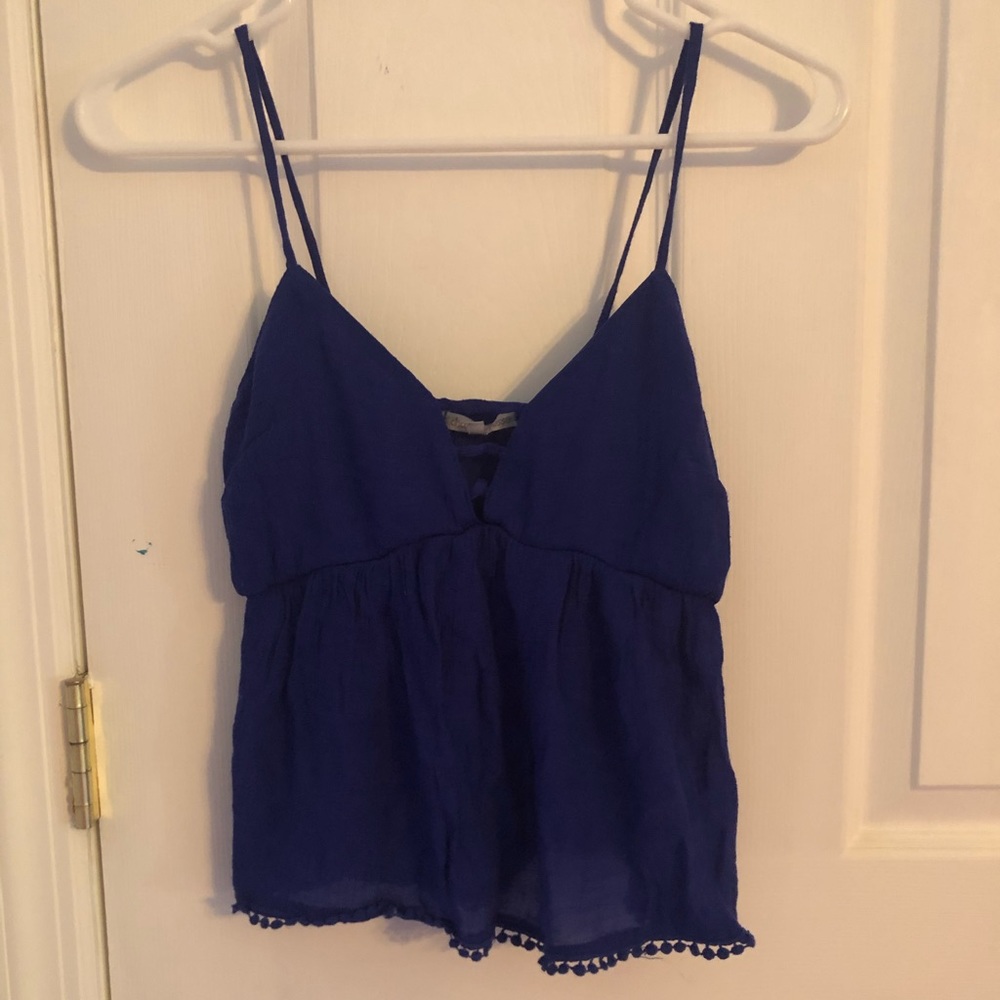 Charlotte Russe Blue Tank Top